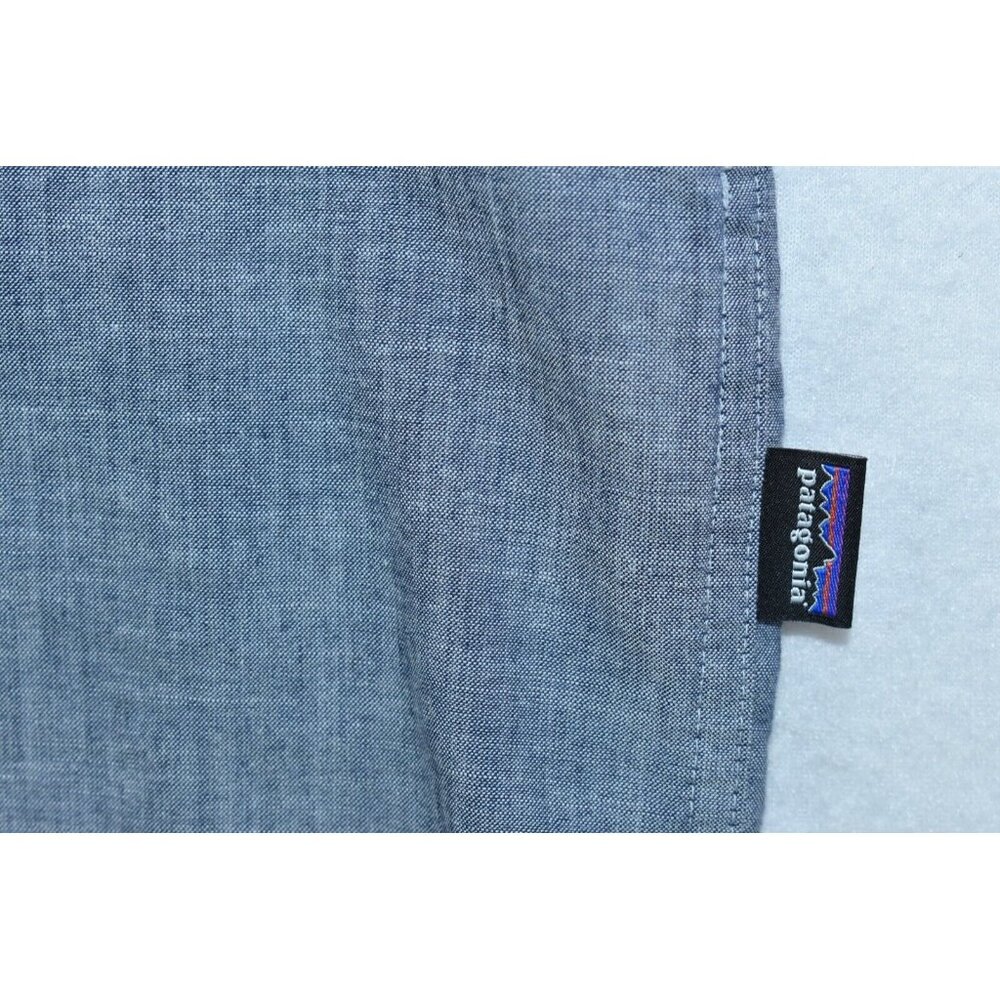 Patagonia Bluffside Men's Shirt Size L Organic Cotton Lightweight Short Sleeve - Picture 10 of 12